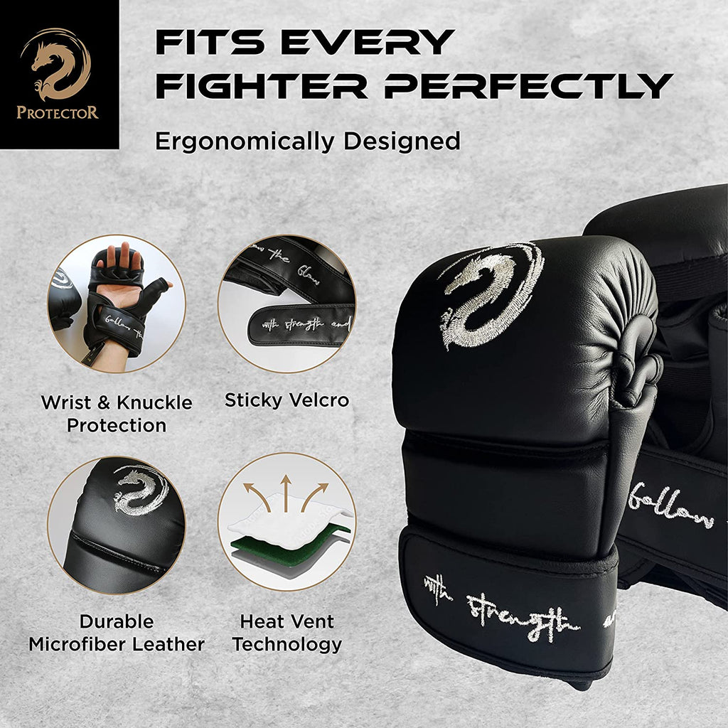 無敵Invincible - MMA 實戰露5指手套